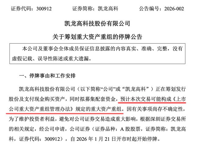 300912，筹划重大资产重组！