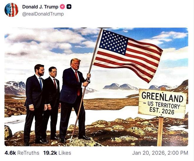 达沃斯聚焦特朗普“夺岛”：加州州长喊话欧洲挺直腰杆、马克龙警告“帝国野心”，英国呼吁降温